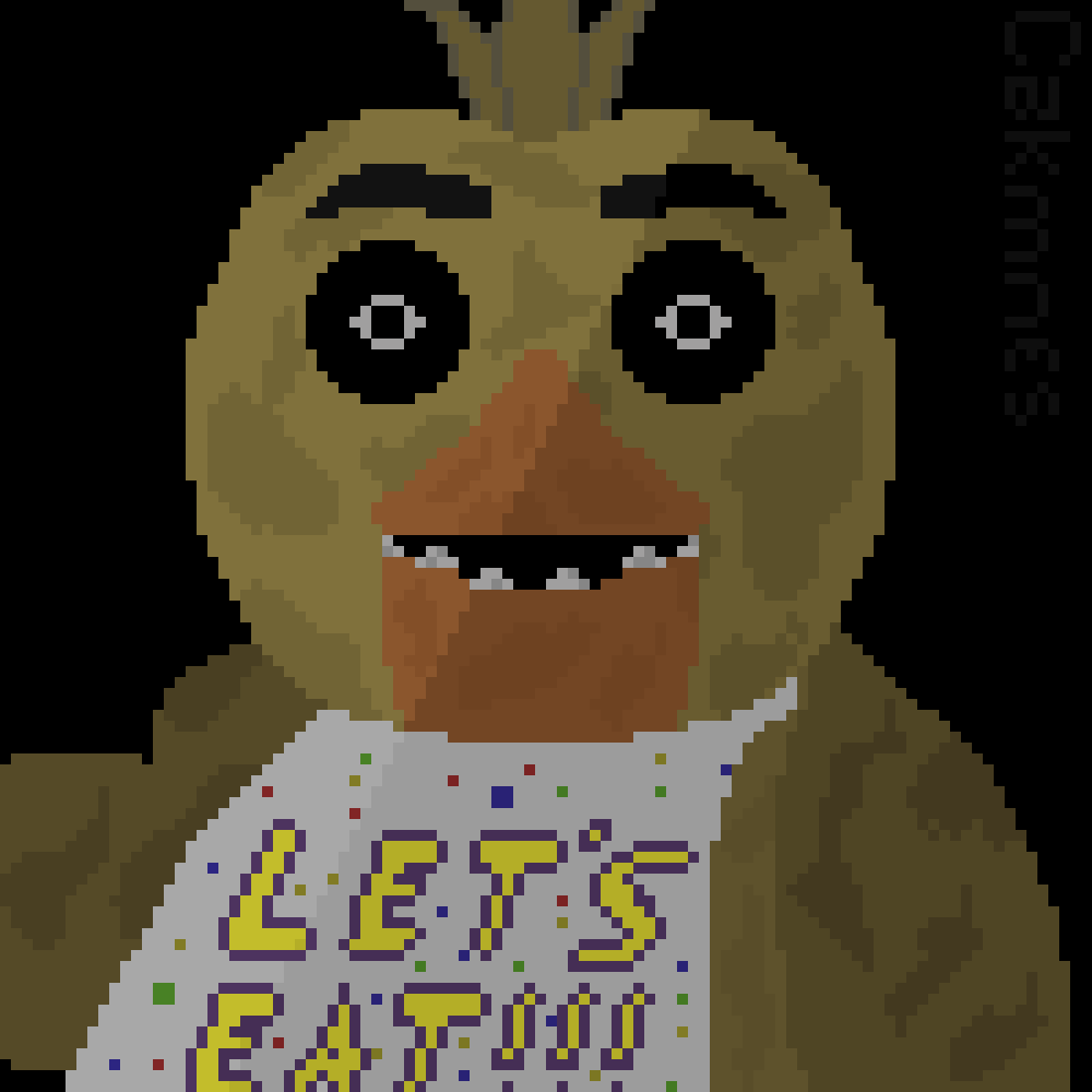 cakmnes's tweet photo. Boo 2.0! #pixelart #FNAF #FiveNightsAtFreeddys https://t.co/KW7DO8lKXY