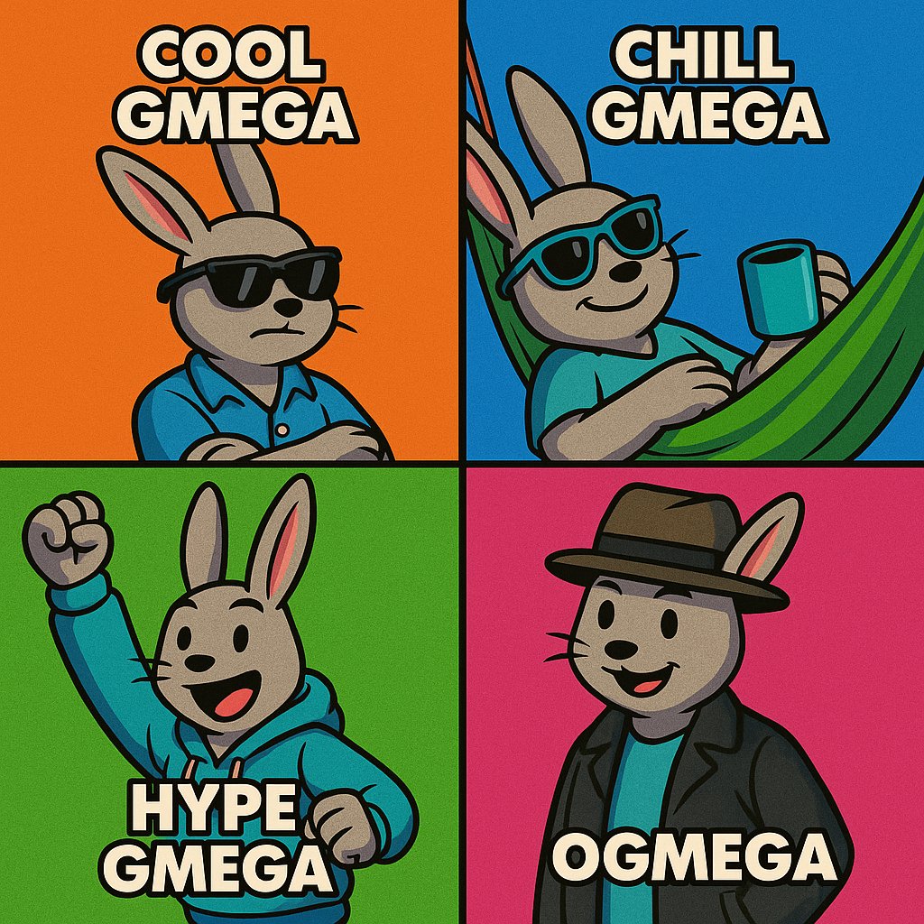GmegaFun's tweet image. 🐇 Which GMEGA mood matches you today?

Let&apos;s see your vibe!