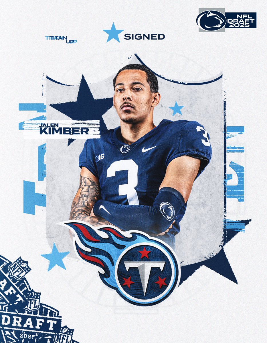 Signed.

Jalen Kimber → <a href="/Titans/">Tennessee Titans</a>

#WeAre x @J_Boogie_6