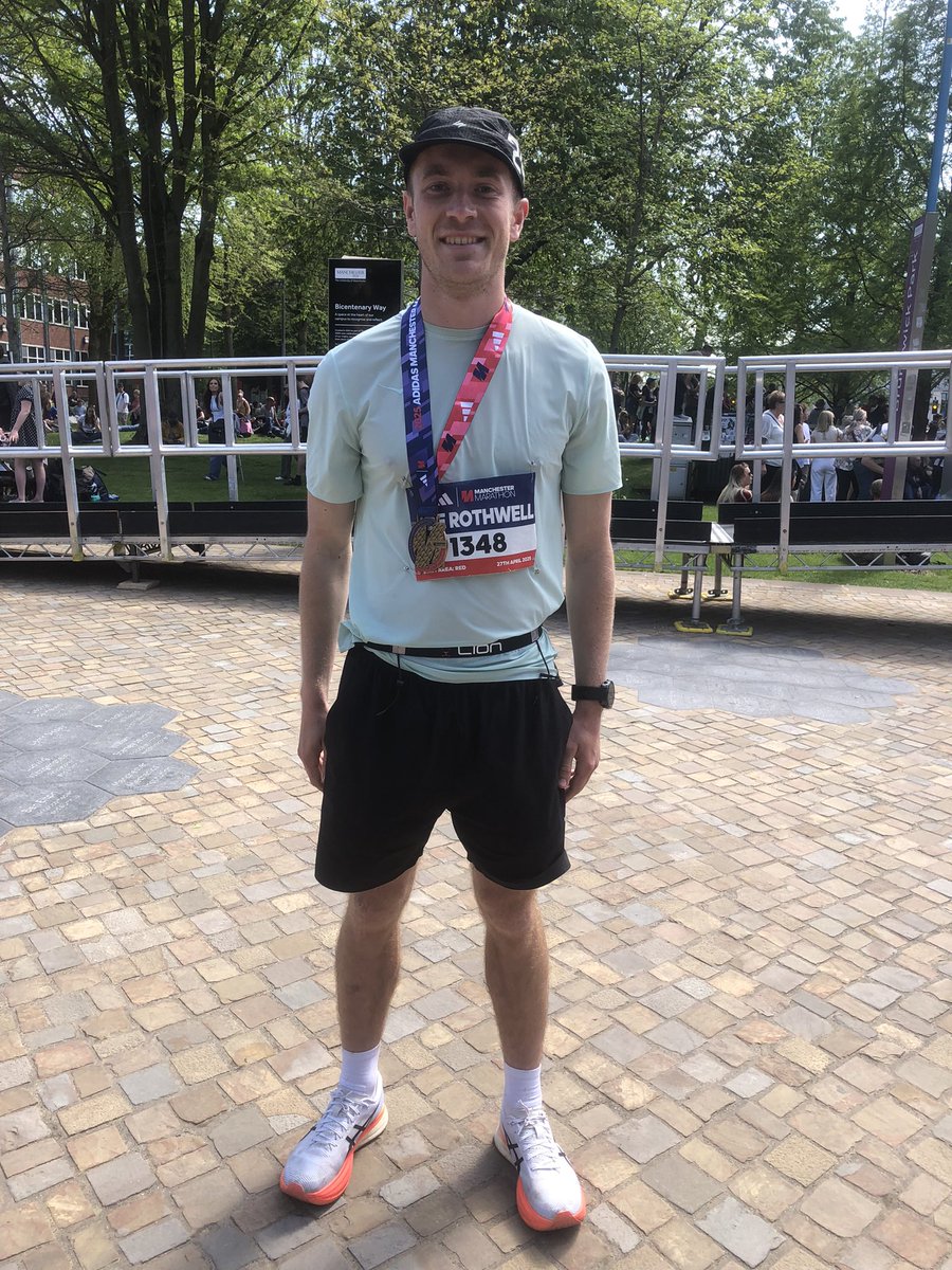 Absolutely smashed it 💪🏼<a href="/Marathon_Mcr/">Manchester Marathon</a> in 2:59:30 super proud of you <a href="/JoeRothwell/">Joe Rothwell</a> 👏🏻