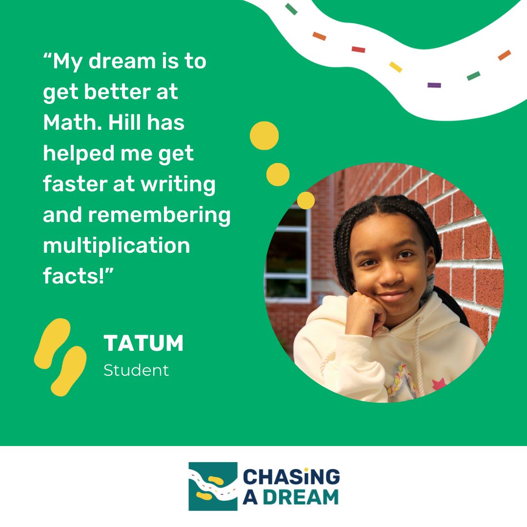 At Hill, chasing dreams begins in the classroom. We empower students with learning differences to read, write, excel in math—&amp; most importantly, believe in themselves as learners. Support our Chasing a Dream fundraiser &amp; help open doors for more students. bit.ly/hilldreams2025