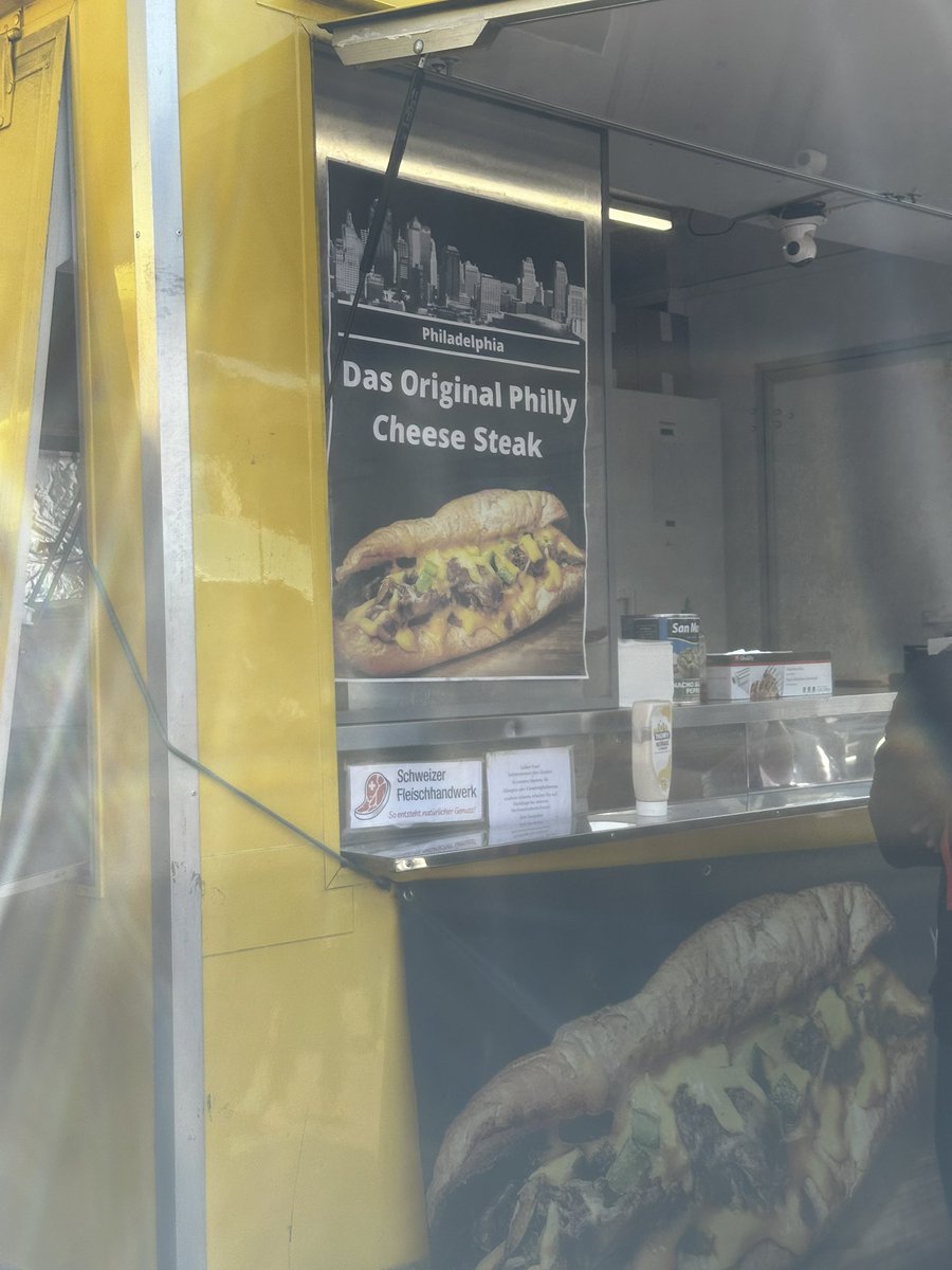 Took this picture to laugh about calling it the original Philly when it’s in Switzerland but this was a top 5 Philly I’ve ever had