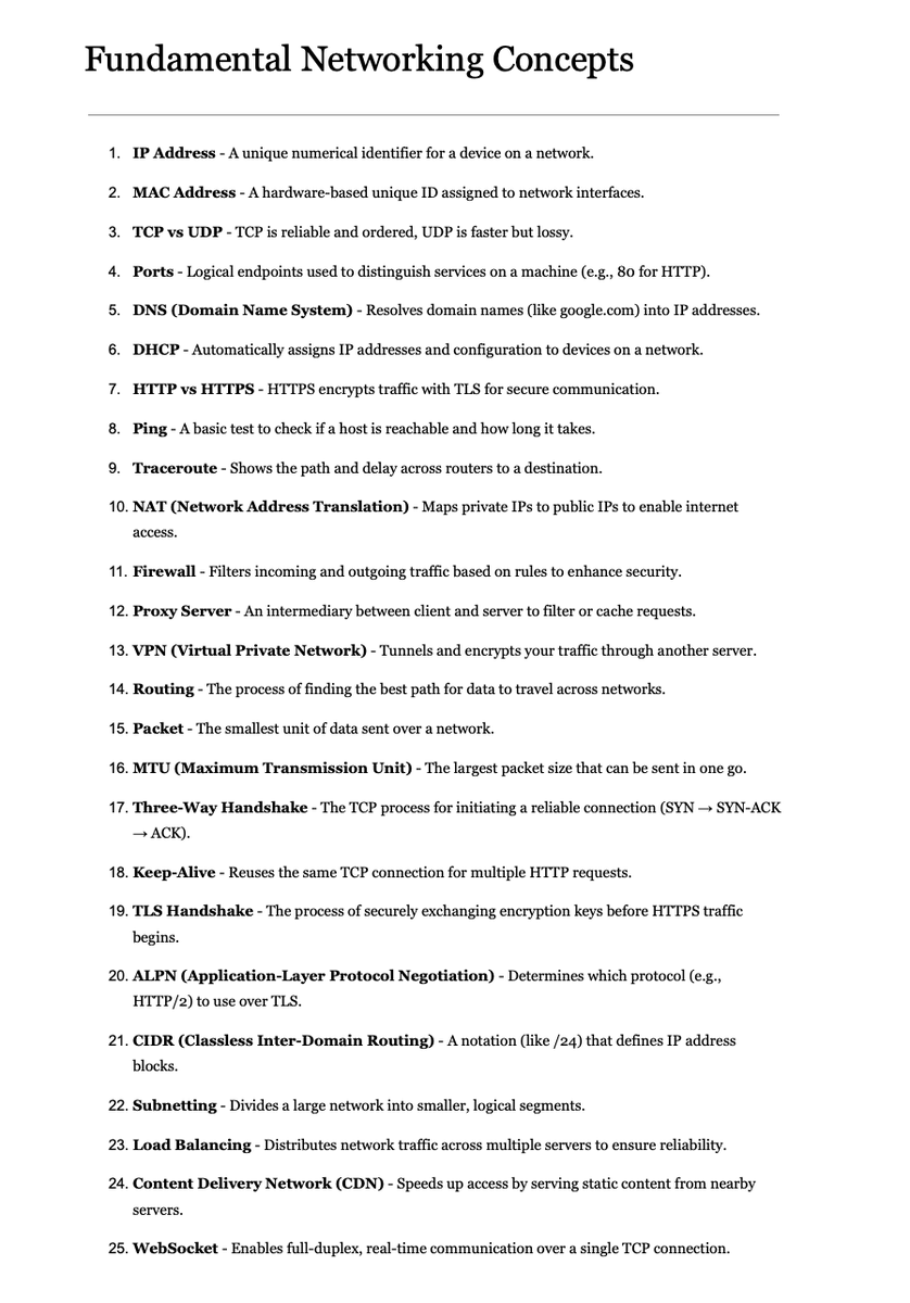theskilledcoder's tweet image. Fundamental Networking Concepts Developer Should Know