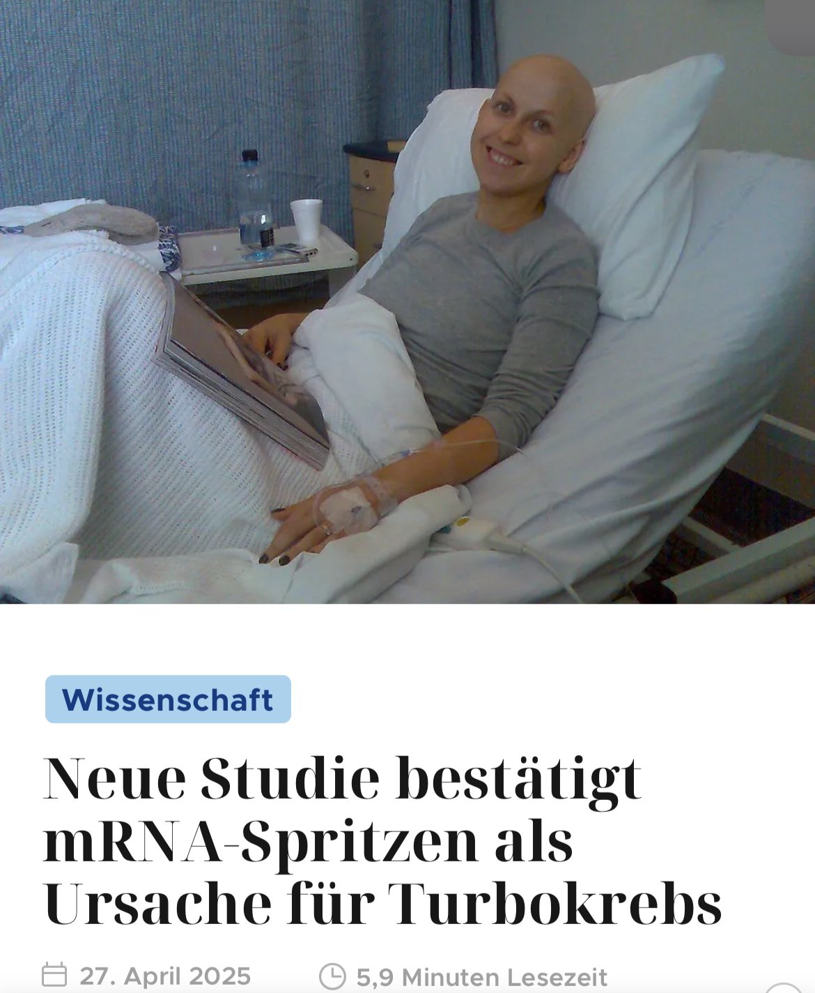 Neue Studie bestätigt mRNA-Spritzen als Ursache für Turbokrebs

Die Zusammenhänge und Wirkmechanisme...