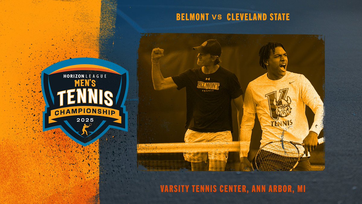 Championship Sunday for #HLTennis!

No. 1 <a href="/CSU_MTennis/">Cleveland State Men’s Tennis</a> vs. No. 1 <a href="/BelmontMTennis/">Belmont MTennis</a> 

⏰: 3:00 p.m. ET
📺: espn.com/watch/player/_…
🏆: horizonleague.org/tournaments/?i…

#OurHorizon🌇