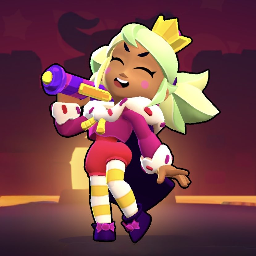 Simple12_q's tweet image. Do you think Mandy’s character design needs a rework? I remember when there were posts claiming she’s ugly when she was first released. #brawlstars #brawlstarsmandy