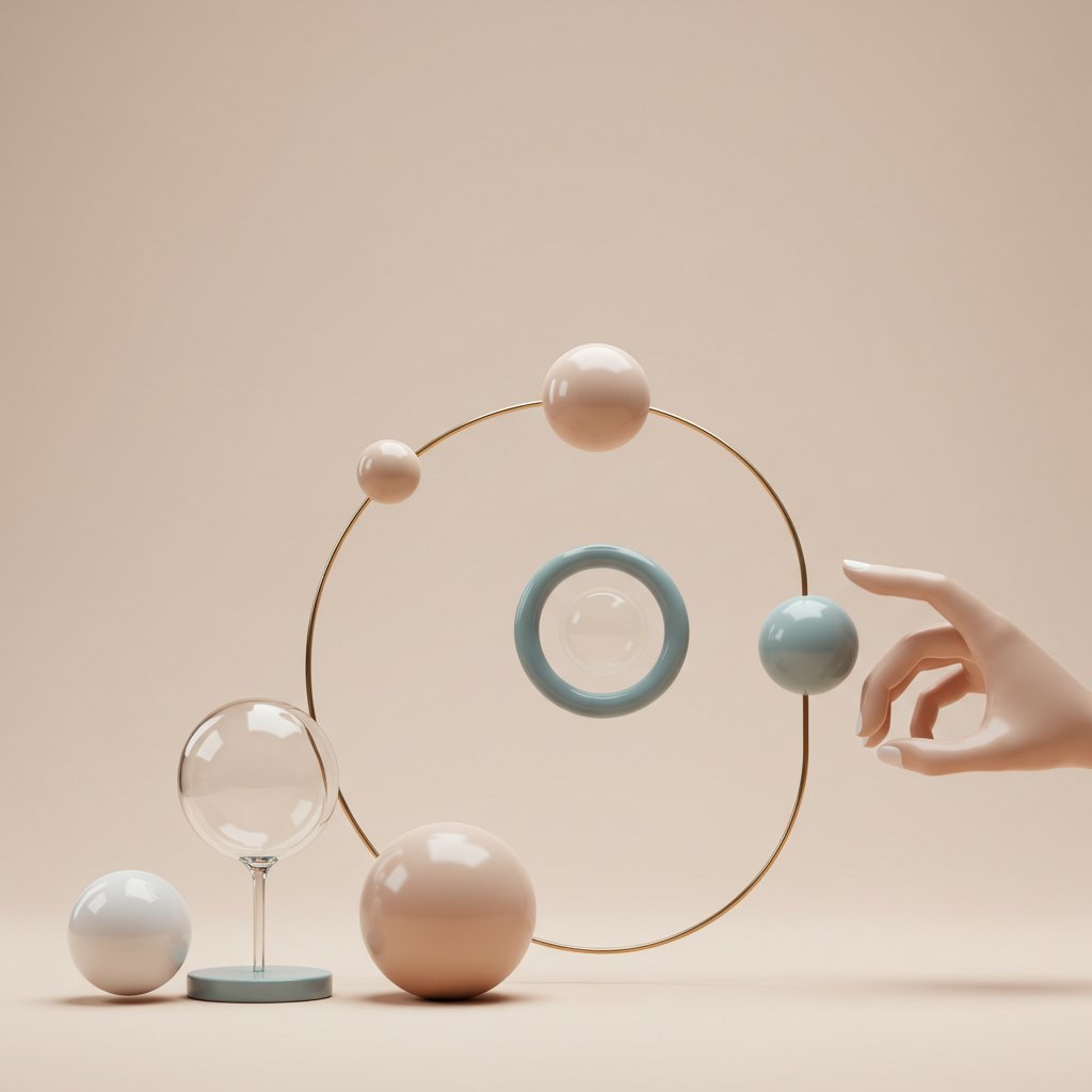 FractAI_pj's tweet image. 【FractAI Quiz #51】
This image was generated from a dictionary definition.

The AI guessed: concept
Balanced orbs, suspended in soft stillness — an unseen idea shaped into form.

What word do you think inspired this image?
#FractAI #AIart #VisualQuiz #MetaLexicon #AIQuiz #Quiz