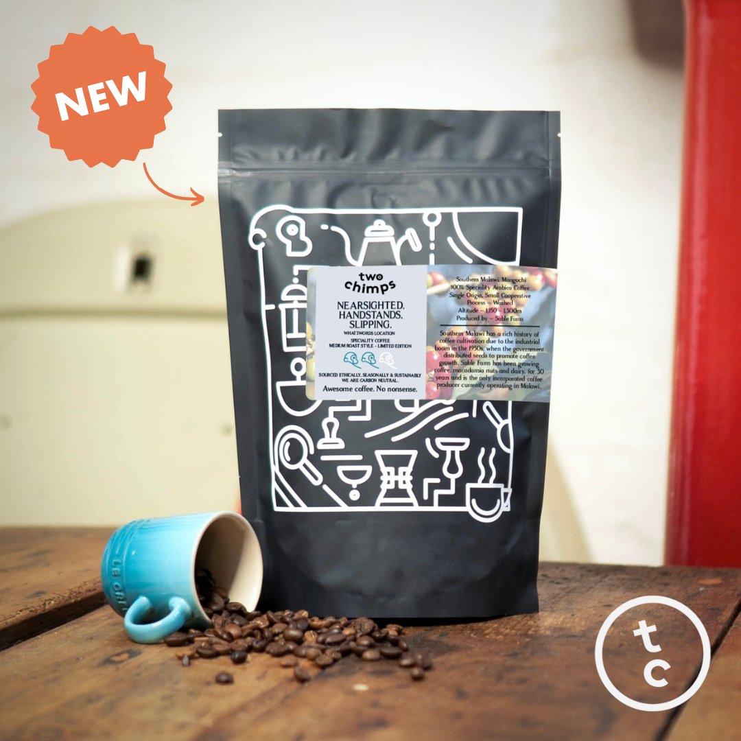Two Chimps Coffee (@twochimpscoffee) on Twitter photo A new limited-edition coffee has arrived! 🥳 Before you ask, the quirky name actually has a special meaning. It corresponds to the what3words location for Sable Farm in Malawi, where this delicious brew was grown! ❤️ 
#newcoffee #specialtycoffee #malawi A new limited-edition coffee has arrived! 🥳 Before you ask, the quirky name actually has a special meaning. It corresponds to the what3words location for Sable Farm in Malawi, where this delicious brew was grown! ❤️ 
#newcoffee #specialtycoffee #malawi