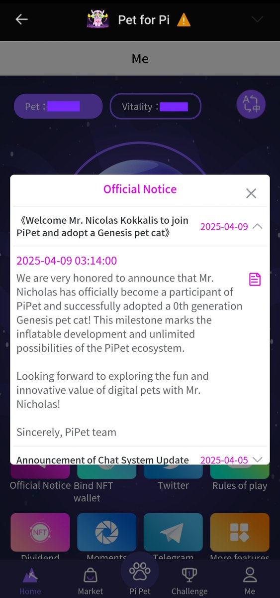 1lefp's tweet photo. @PiSuperChain How can I verify the veracity of this information? I've searched for more information, and there's nothing that says the PCT acquired an pet cat NFT. https://t.co/asDbNgnt4B
