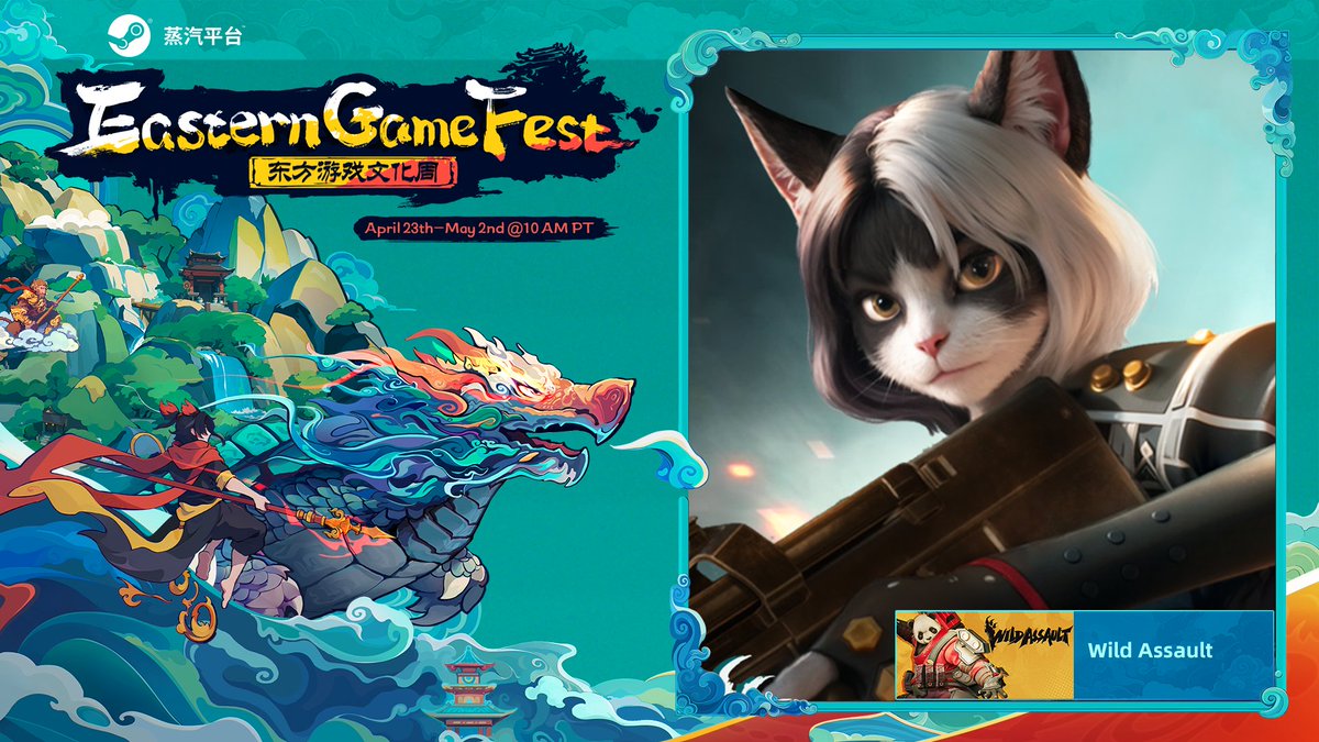 WildAssaultGame's tweet image. #WildAssault is officially featured in the ongoing #EasternGameFest! Thank you for the honor, @Steam! We’re thrilled to be part of this celebration!
Dive into the exotic, mysterious, refreshing &amp;amp; fruitful world of eastern gaming and uncover its hidden treasures:…
