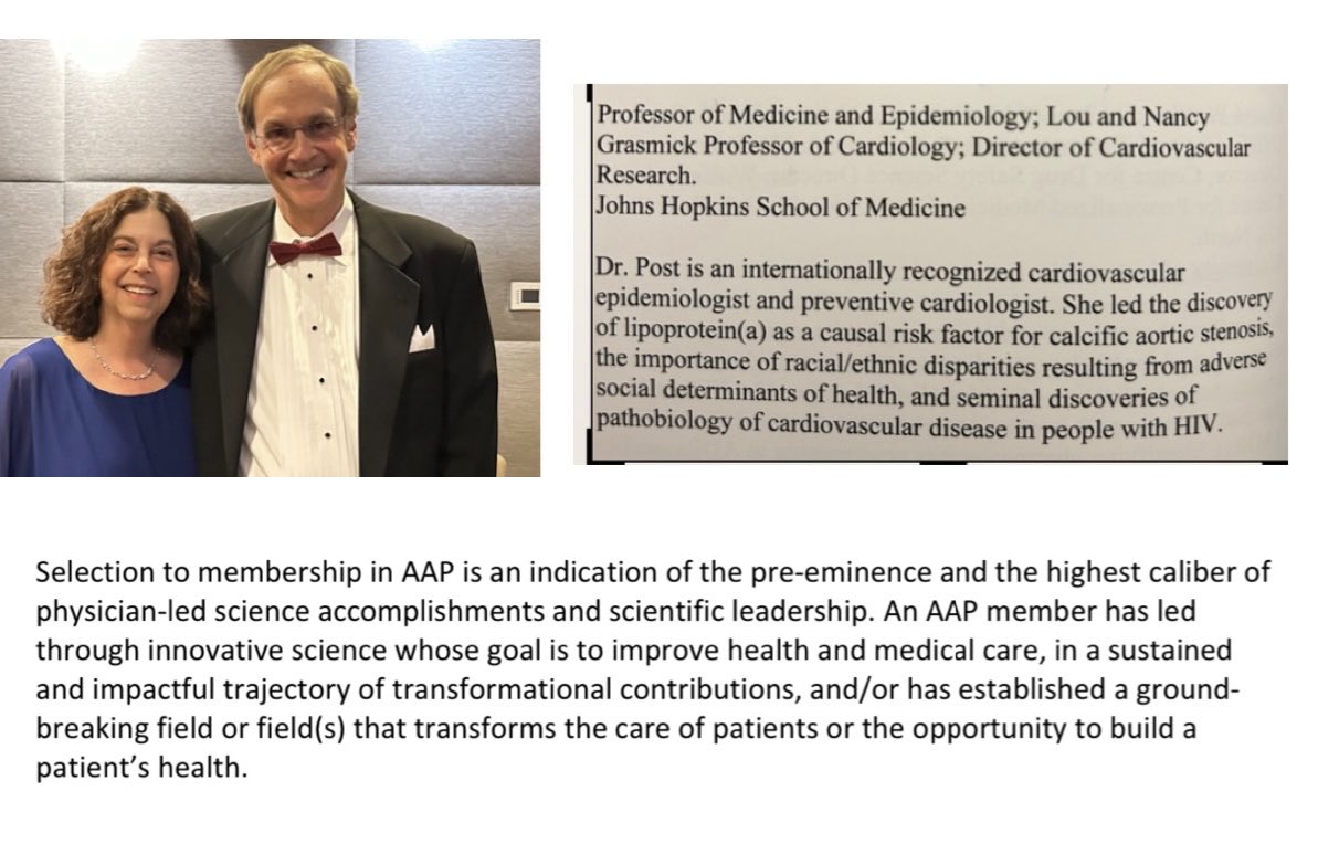 Roger Blumenthal (@rblument1) on Twitter photo Congratulations to my long-term collaborator β¦<a href="/WendyPost9/">Wendy Post</a>β© on her induction into the uber prestigious Association of American Physicians (AAP)! Congratulations to my long-term collaborator β¦<a href="/WendyPost9/">Wendy Post</a>β© on her induction into the uber prestigious Association of American Physicians (AAP)!