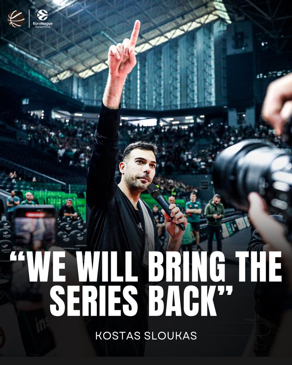 bballmaniacs_'s tweet photo. Kostas Sloukas to Green fans🎤

#basketballmaniacs #basketball #paobc #papbcgr #sloukas #kostas #olympiacosbc #euroleague #playoffs https://t.co/gp3MNSCFGi