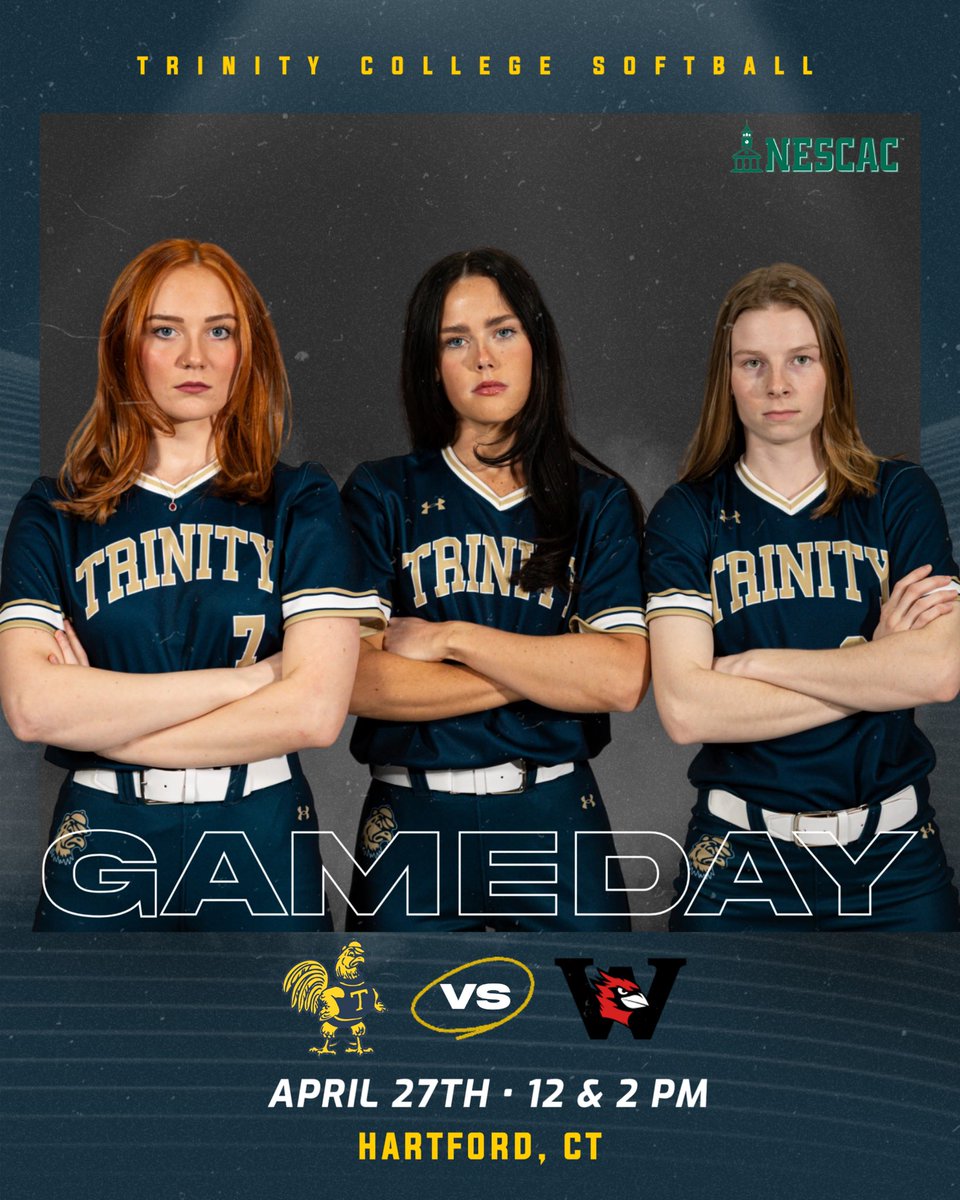 GAMEDAY‼️

Conference Double Header 🆚 Wesleyan University

⏰ 12:00 &amp; 2:00 PM

📍Hartford, CT

Come join us to celebrate our seniors👏

#RollBants 🥎