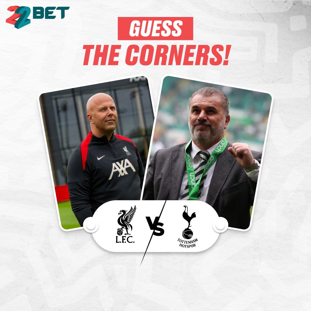 ⚽ It’s Liverpool vs Spurs — and it’s raining corners today! 🌧️🎯

 Guess the total number of corners in the match and stand a chance to WIN $2 FREEBET/Promo Codes! 🤑
 🏆 5 lucky winners will be rewarded!

💬 Drop your prediction NOW and keep your fingers crossed! ✍️👀