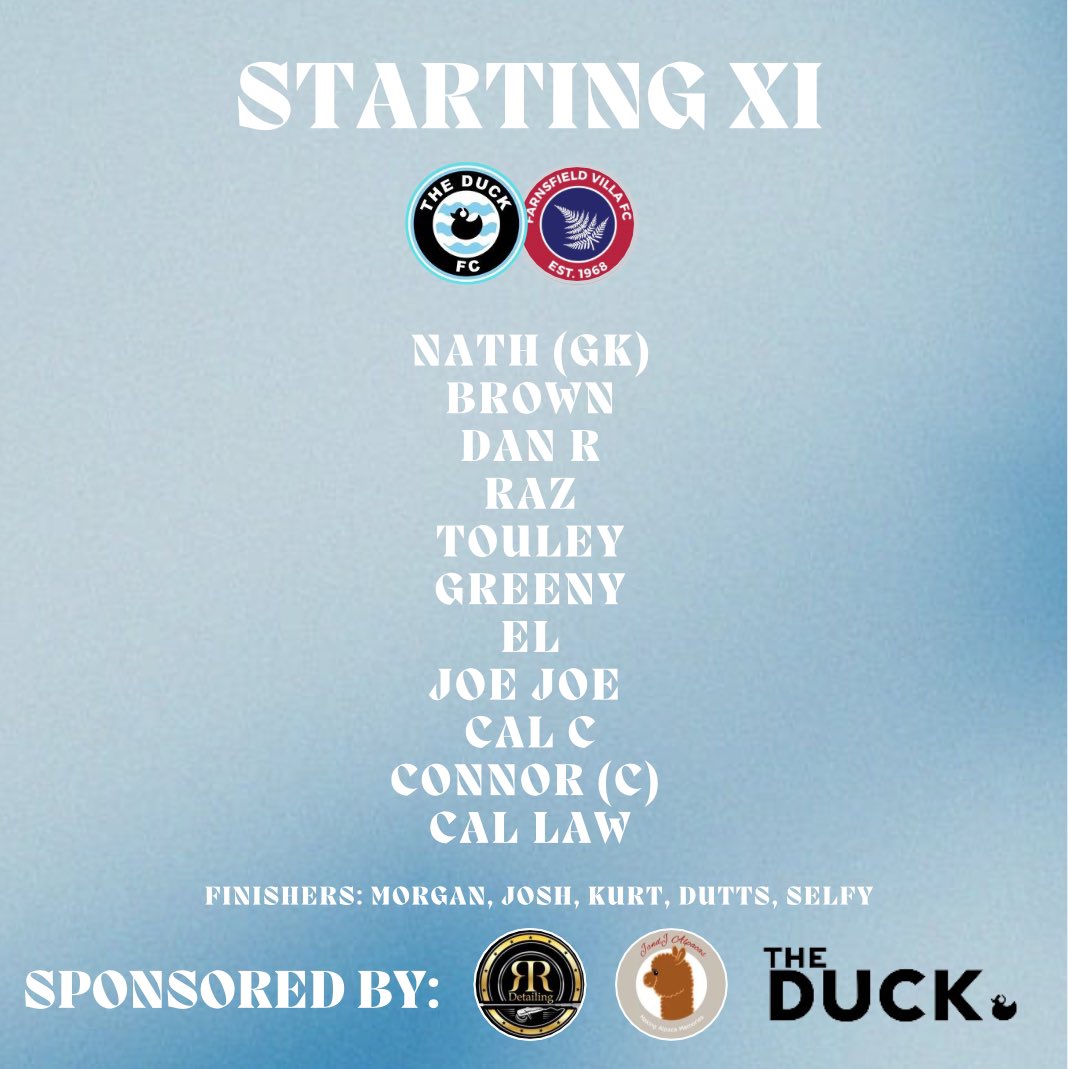 Your cup final Blues🦆
