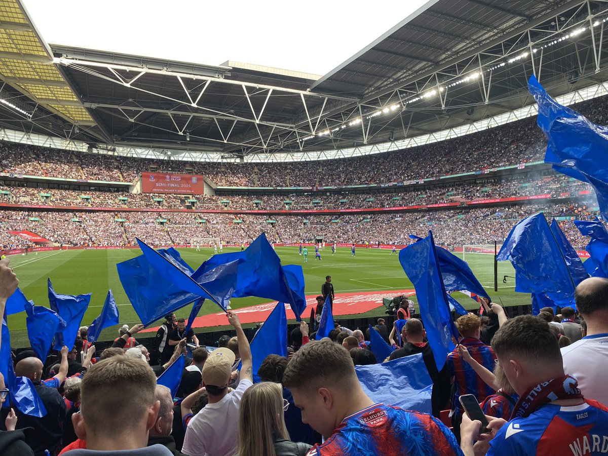 First went to see #cpfc at home to Wrexham 1976. Lowest ebb a 2-0 home defeat to Shrewsbury. Yesterday possibly one of my most enjoyable days as a fan. Now wending my way back to Newcastle letting it all soak in, watching the #NFFC fans en route to Wembley. ‘Mon the Forest!