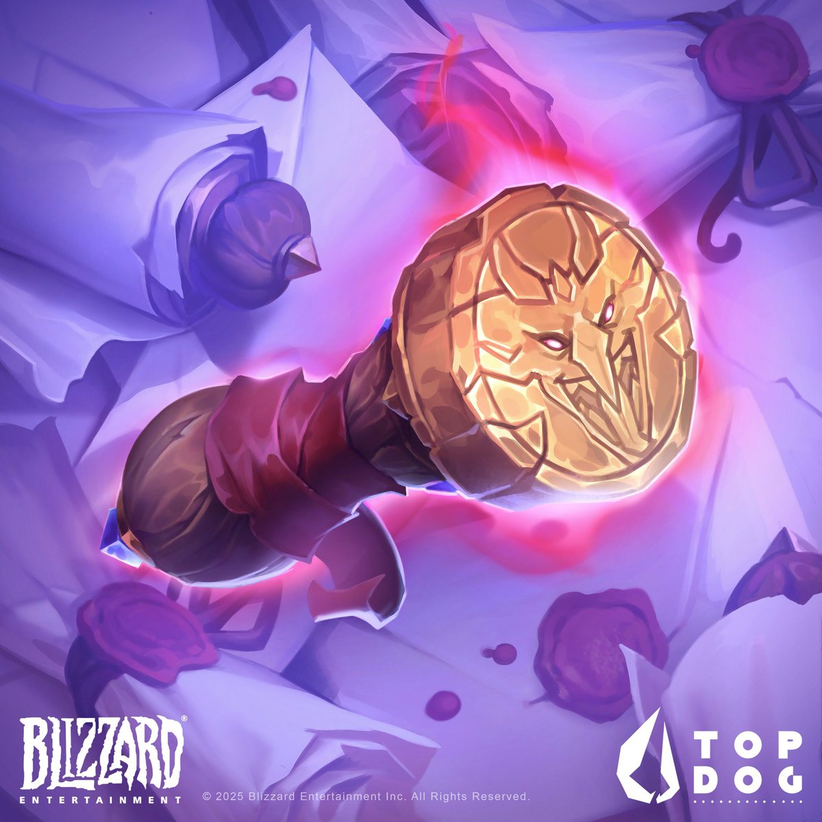 I’ve been working on some cool new stuff for my #portfolio ! Crafted with the amazing <a href="/TOPDOG_Ent/">TOP DOG Entertainment</a> team and featured in <a href="/PlayHearthstone/">Hearthstone</a>’s latest set. 🔮🌱
🃏Full project : artstation.com/sirsolin