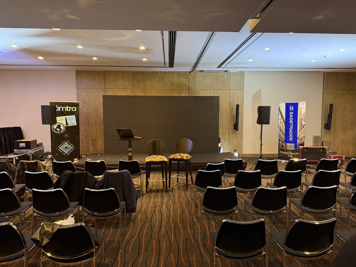 The calm before the storm 🔥 

Setting up for the now sold out <a href="/StocksTClub/">Stocks Trading Club</a> <a href="/edu_trades/">Edu Trades</a> live trading event in #Argentina.

Looking forward to welcoming and seeing everyone.