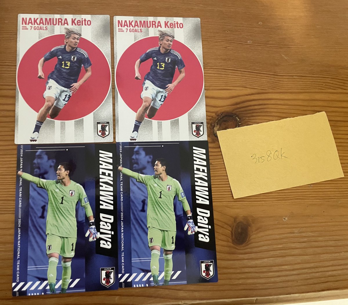 サッカー日本代表チップス
譲）中村敬斗、前川黛也
求）伊東純也、買取り

お気軽にコメントください！