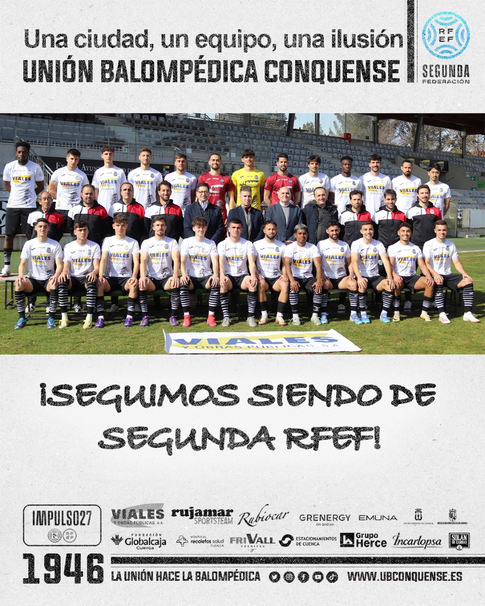 📢 #UBConquense ❗

¡SIIIIIIIIIIIIIIII!

La próxima temporada La Fuensanta vivirá partidos de Segunda RFEF de nuevo. Mil gracias afición sin vosotros esto no hubiera sido posible.

¡Vamos Conquense! ⚪⚫ #UniónBalompédica #SegundaRFEF
