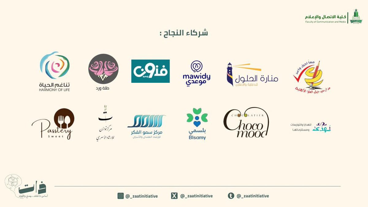 النجاح أحلى لما يكون مع شركاء يؤمنون بالرسالة! شكرًا لكل من كان جزءًا من هذه الرحلة المميزة. ممتنين لدعمكم وقلبكم الكبير.🙏🏻💫
#حملة_ذات #الصحة_النفسية 

<a href="/manartalhulul/">منارة الحلول للدعاية والاعلان</a> 
<a href="/TawazonSpace/">Tawazon Space | مركز توازن للإرشاد الأسري</a>