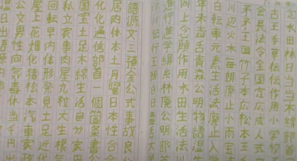 我が名はアルトゥル！！『いつか日本で働きたい』と憧れ、独学で日本語を勉強してきた！！そして今は日本で仕事ができている！！漢字の書き取りはずっとやってると飽きるから、ページごとに色を変えて気分転換をしている！！ノートがカラフルで非常に気分上々！！どなたかお褒めくだされ！！