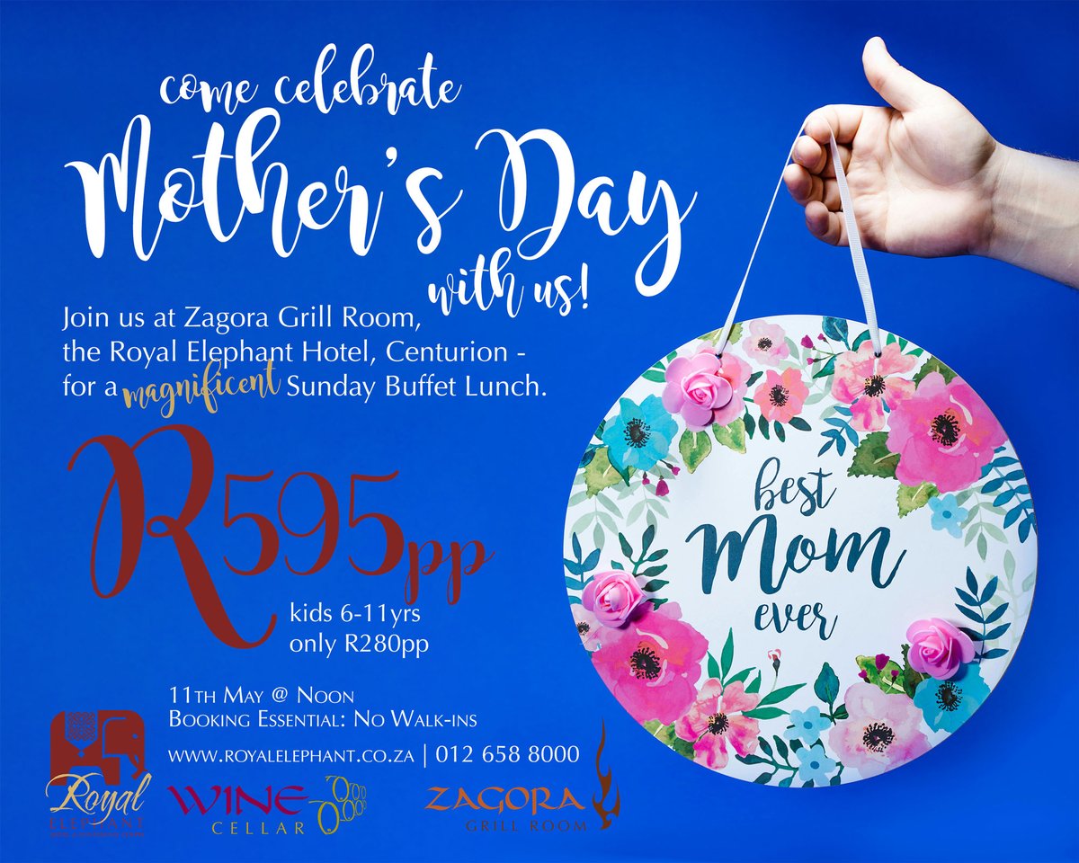 Mother’s Day only comes around once per year, come and have a feast with Mom at the Zagora Grill Room!

pulse.ly/edcnimepnt

#mothersday #royalelephanthotel #zagoragrillroom #winecellar #sundaylunchbuffet #SundayLunch #Sundaybuffet #familytime #Moms #Family #SpoilMom