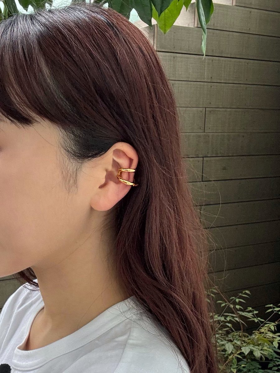 NEW】 EVANGELION Rhinestone Ear Cuff キラリと光るジルコニアのワン 