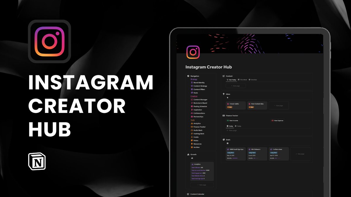 97% of people can't go viral on Instagram.

That’s why I created the Instagram Creator Hub.

An all-in-one system for content creation.

Normally $79, but FREE next 48 hours.

Comment “CREATOR” and I'll send it to you.
(Must follow so I can DM you)