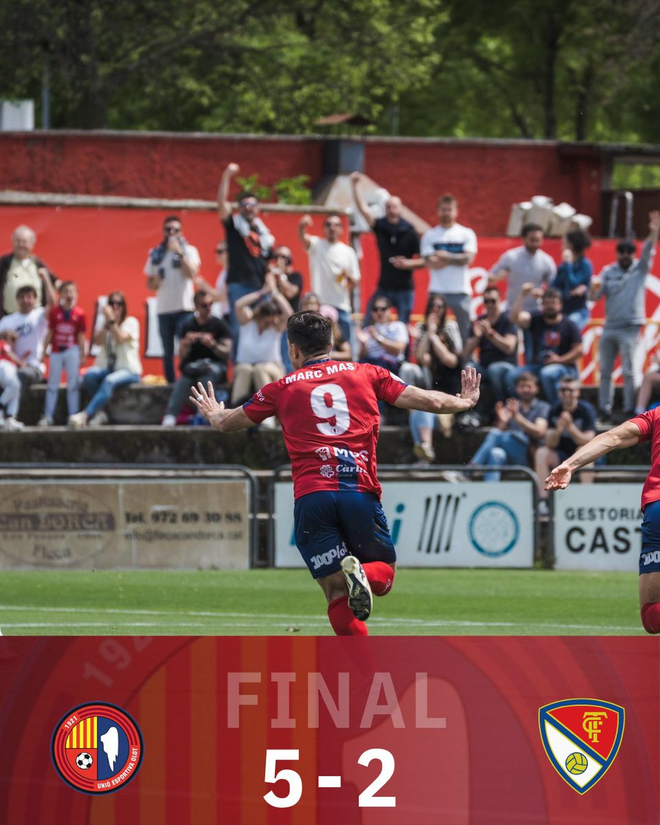 💣 FINAAAAAAAAAAAAAL‼️

#UEOlot 5-2 <a href="/TerrassaFC/">Terrassa FC</a> 

⚽ Marc Mas (4) i Guillem Terma 

💥 Estem 𝗦𝗔𝗟𝗩𝗔𝗧𝗦, estem 𝗦𝗔𝗟𝗩𝗔𝗧𝗦, estem 𝗦𝗔𝗟𝗩𝗔𝗧𝗦 matemàticament!

#OlotTerrassa #2RFEF3 #TornemAmbTu