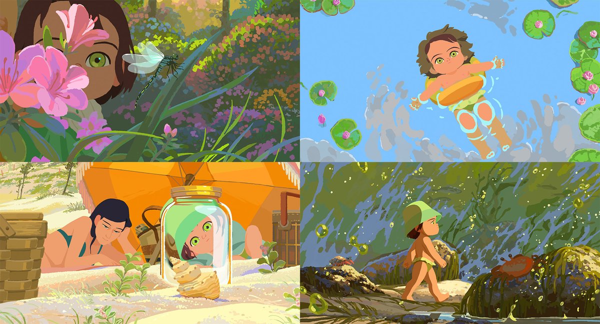 catsuka's tweet image. First poster and new colorful stills for &quot;Little Amelie&quot; (Amélie et la Métaphysique des tubes) french animated feature by Liane-Cho Han &amp;amp; Maïlys Vallade, based on the book by Amélie Nothomb.
In theaters on June 25 (France) + at Cannes &amp;amp; Annecy festivals.
catsuka.com/breves/2025-04…