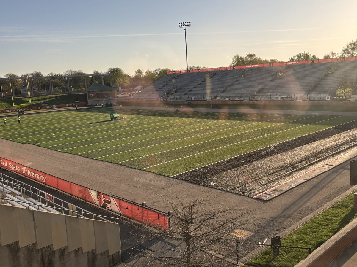 Mike Uremovich ๐บ๐ธ (@coachu_bsu) on Twitter photo Beautiful Sunday in Muncie!  End Zones are downโฆ <a href="/BallStateFB/">Ball State Football</a> Beautiful Sunday in Muncie!  End Zones are downโฆ <a href="/BallStateFB/">Ball State Football</a>