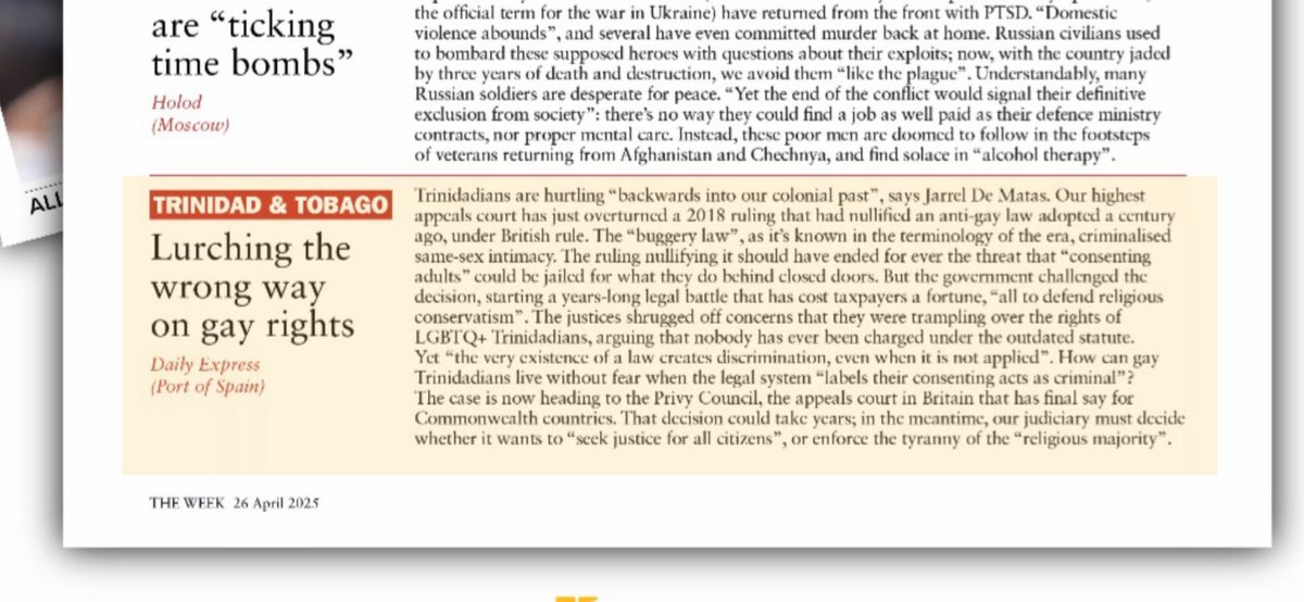 Dr. Jarrel De Matas (@jkdematas) on Twitter photo Trinidad and Tobago in <a href="/TheWeekUK/">The Week UK</a> 🇹🇹. I’m honoured to have been cited in the latest issue of the magazine. Trinidad and Tobago in <a href="/TheWeekUK/">The Week UK</a> 🇹🇹. I’m honoured to have been cited in the latest issue of the magazine.