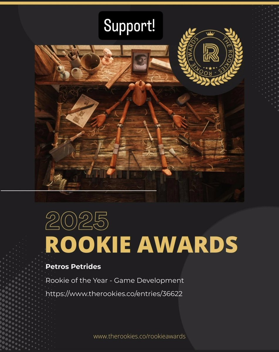 If you guys could take a minute and vote for the most talented person I know for Rookie of The Year in Game Development 

I will greatly appreciate it:)

therookies.co/entries/36622