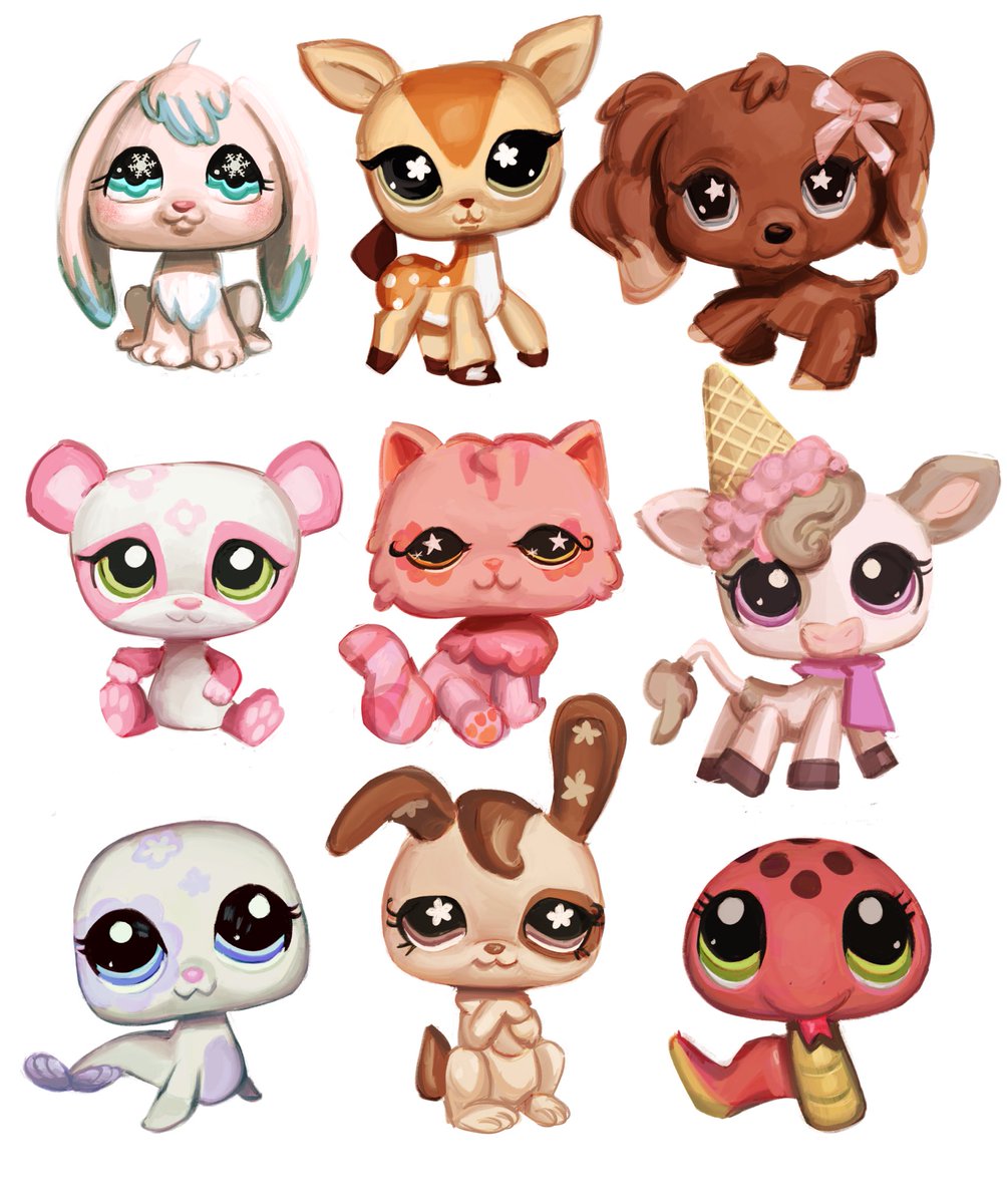 flandrepudding's tweet image. studies of some LPS toys ^_^