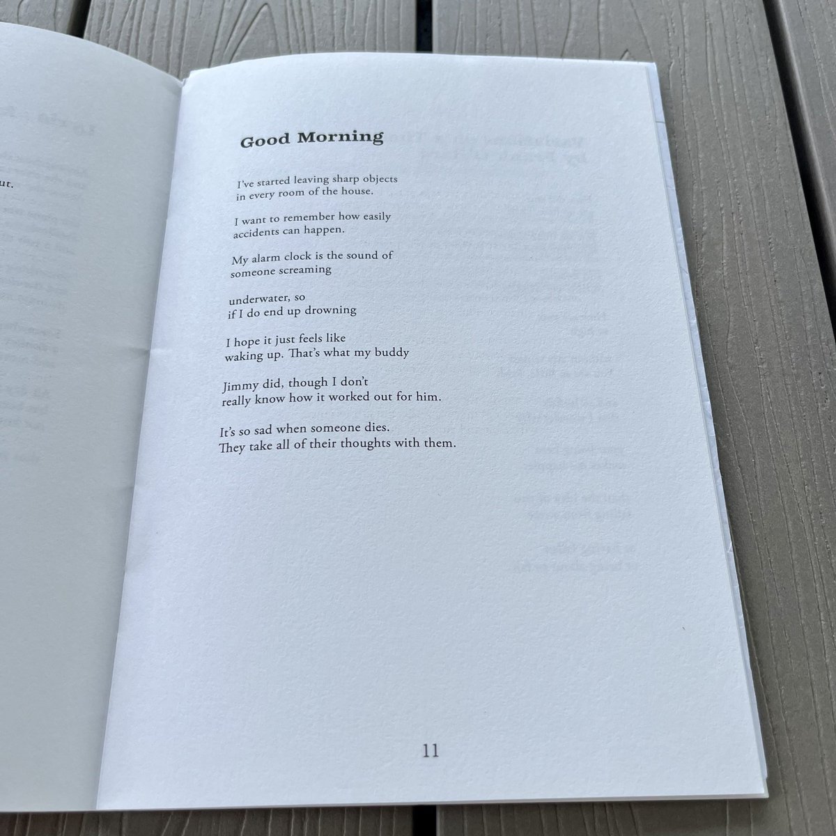 Adam Panichi (@adam_panichi) on Twitter photo Finally got my hands on <a href="/TomBailey97/">Tom Bailey</a>ās pamphlet. Breathless and accomplishedā it isnāt hyperbole when I admit that on finishing it, I opened it back up and read it again two times through. Finally got my hands on <a href="/TomBailey97/">Tom Bailey</a>ās pamphlet. Breathless and accomplishedā it isnāt hyperbole when I admit that on finishing it, I opened it back up and read it again two times through.