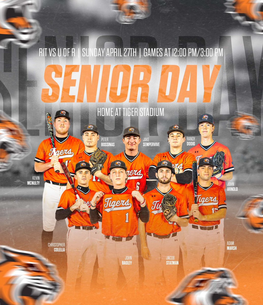 Senior Day Sunday with the Tigers! Come out to Tiger Stadium to support the Tigers and their Seniors! Go Tigers! #RollTech