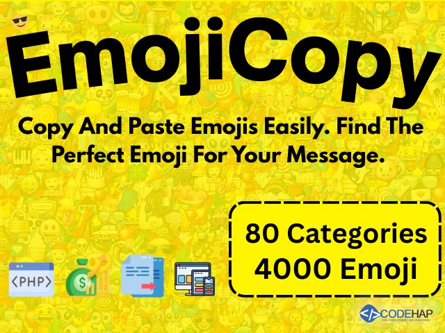 CodeHap's tweet image. EmojiCopy – Ultimate Emoji Picker & Copy Tool PHP Script
codehap.com/store/emoji-co…
EmojiCopy is a PHP script. copy over 4000 emojis & 80+ categories. it's ideal for developers, bloggers, and tool-based websites.
#PHPscript #WebDevelopment #Blogging #DeveloperTools #TechTools