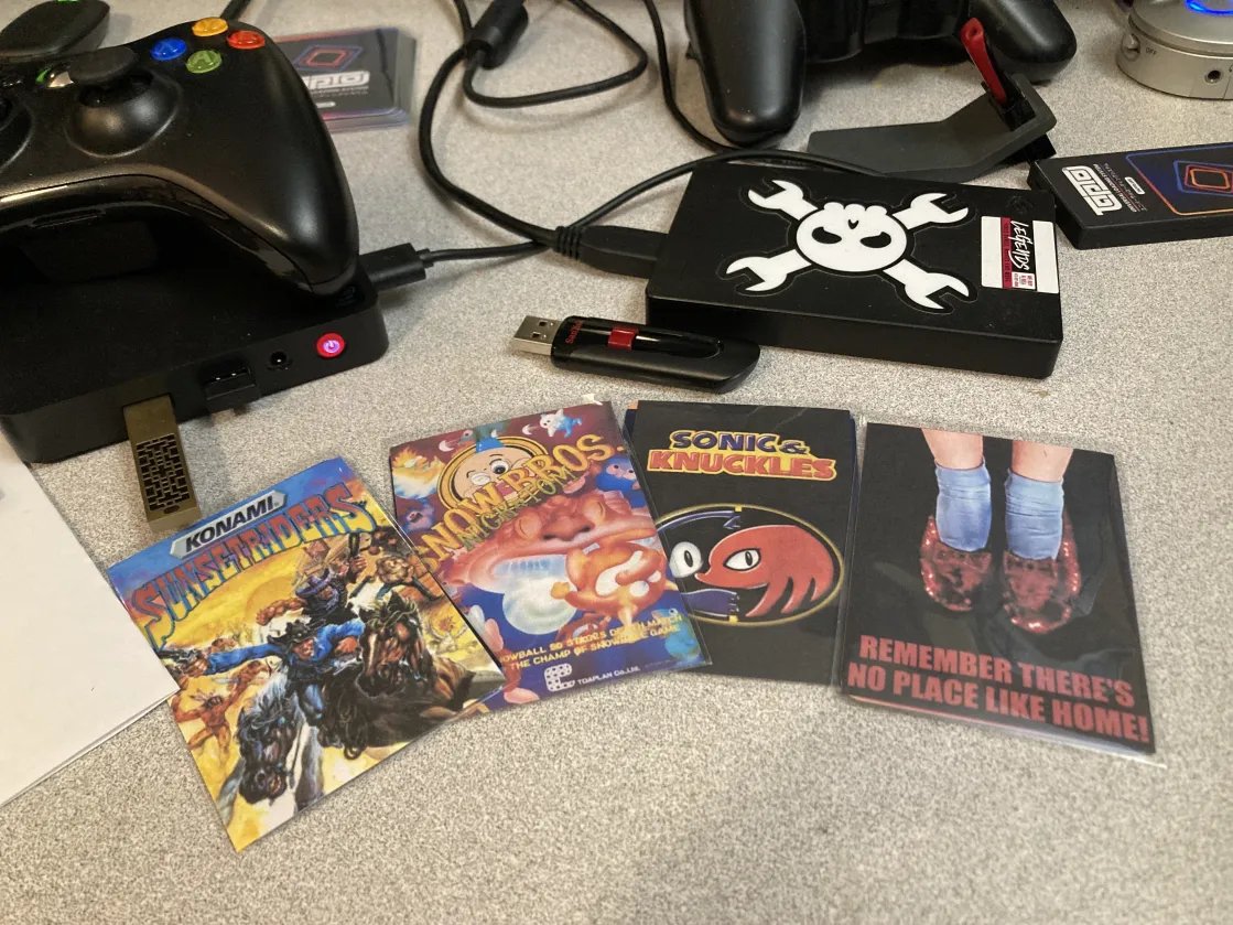 joshuartaylor's tweet image. One of THE COOLEST assesories you can own if you&apos;re into retro gaming and emulation! I&apos;ve been anxously waiting for a #batocera #tapto #zaparoo option -- and it&apos;s finally here! Program NFC cards to load-up games and other applications within batocera.linux! Amazing times!