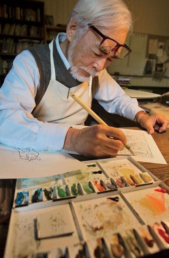 Studioghiblifr's tweet photo. L'IA ne remplacera jamais la main du maître Hayao Miyazaki ! 🎬✨ Chaque  film du studio Ghibli est une œuvre d'art, empreinte de poésie et  d'émotion, qui touche nos cœurs ❤️ et éveille notre imagination 🌟.  Merci, Maître Miyazaki, pour ces voyages enchantés 🌈 et ces histoires  intemporelles ! 📜🎈
#Ghibli #HayaoMiyazaki