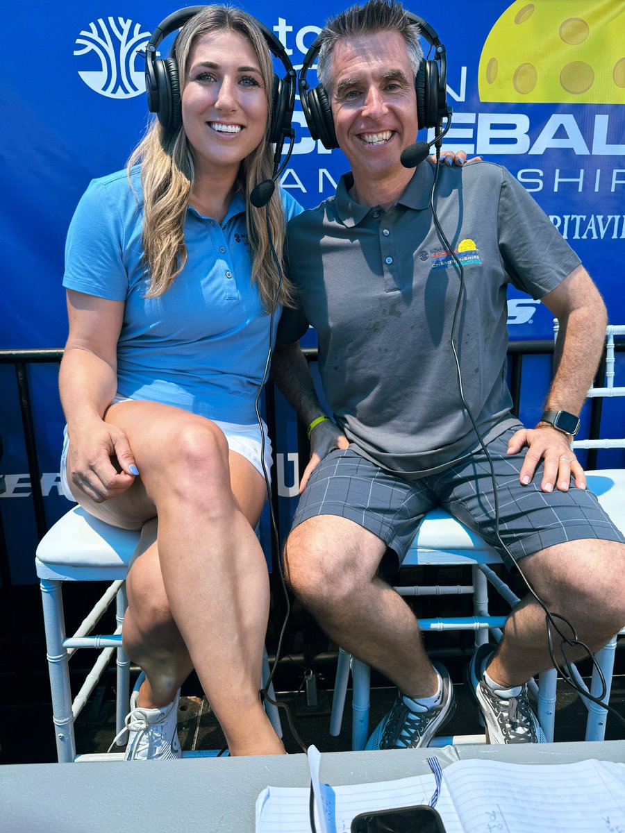 kmillerreports's tweet photo. Such a fun first day at the Minto US Open Pickleball Championships! Rusty Howes and I commentated on the JOOLA Junior Championships live from the iconic Zing Zang Championship Court, broadcasting matches for 7 hours of amazing pickleball. @usopenpicklebal @PickleballChan https://t.co/l4De4EvSPC