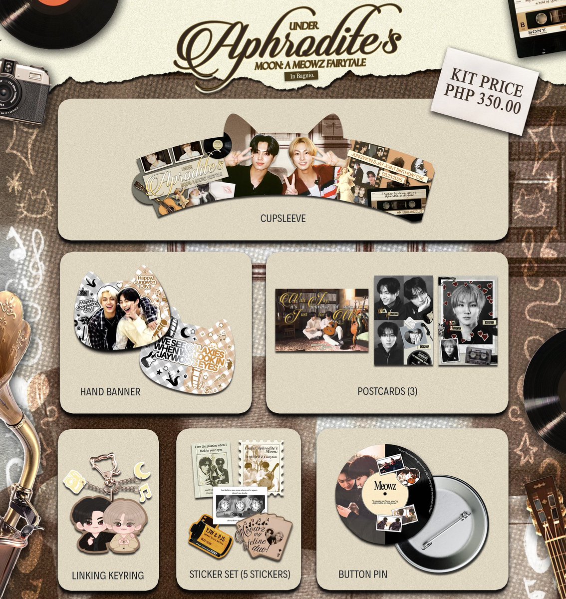 This fairytale is quickly unfolding, are you ready to fall into the love story of JayWon? 🤎

Under Aphrodite’s Moon: A MEOWZ Fairytale 🎞️

📍 MyGirl Milktea &amp; Coffee, Baguio
🗓️ May 25, 2025
🎟️ forms.gle/8WSK9vqBWb71df…

In collaboration with <a href="/enheartzclub/">enheartzclub 🍬</a> 
#UnderMeowzFairytale