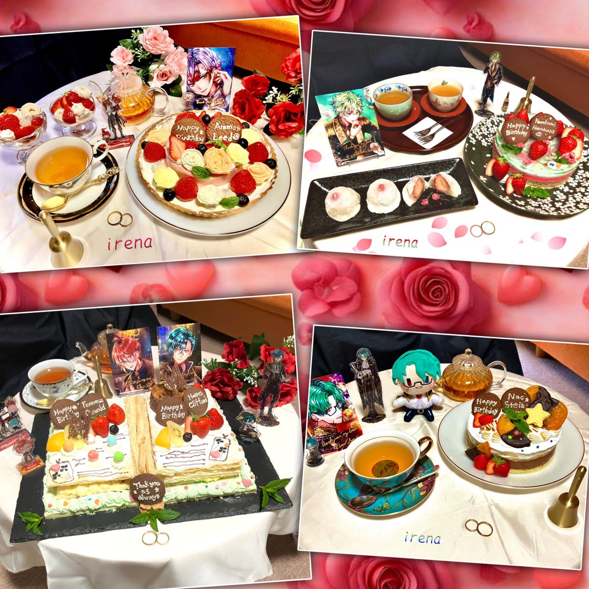 iren_shell's tweet image. 固定用📌

悪魔執事と黒い猫の執事たちの誕生日や季節のイベントとかにお菓子を作ります(*^^*)
詳しいプロフィールはツリーへ。
それぞれ執事のイメージに合わせて味までこだわって作ってますがまだまだ下手なので悪しからず(*ᵕ ᵕ)"

インスタに過去作
instagram.com/ireru_0405?igs…

ツリーに続く↓