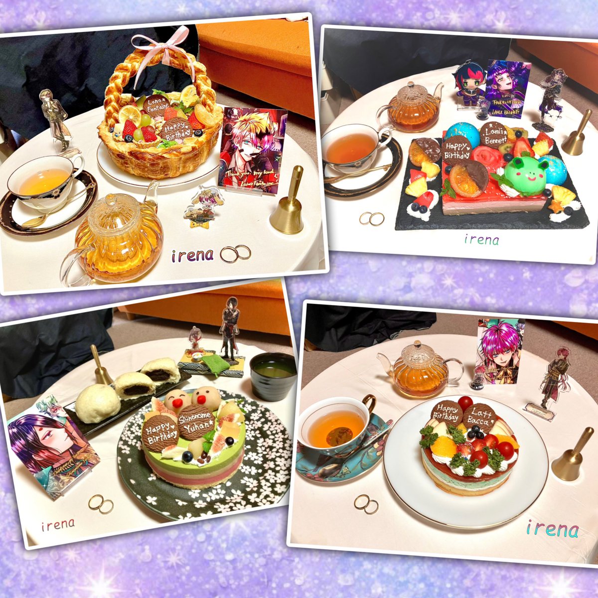 iren_shell's tweet image. 固定用📌

悪魔執事と黒い猫の執事たちの誕生日や季節のイベントとかにお菓子を作ります(*^^*)
詳しいプロフィールはツリーへ。
それぞれ執事のイメージに合わせて味までこだわって作ってますがまだまだ下手なので悪しからず(*ᵕ ᵕ)"

インスタに過去作
instagram.com/ireru_0405?igs…

ツリーに続く↓