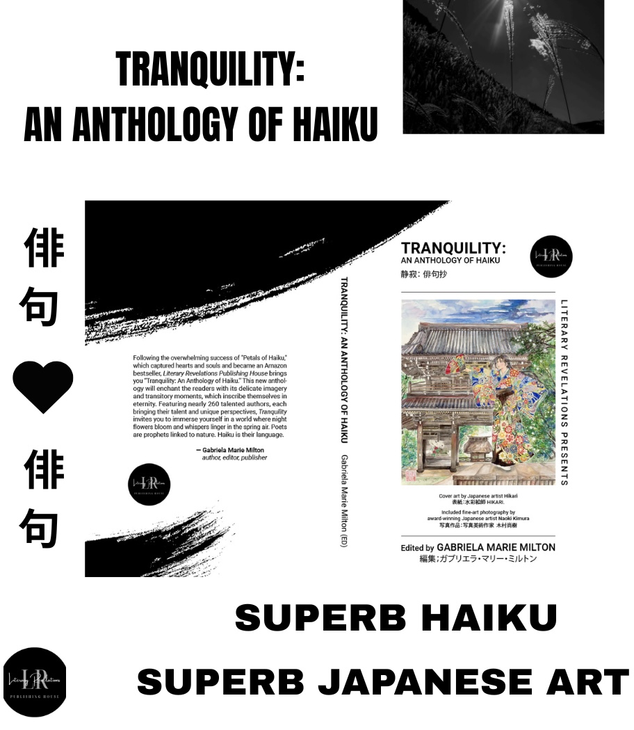Steven Stokes (@steven_stokes) on Twitter photo This beautiful anthology of #Haiku and Japanese art is out now.
And after just 24 hours, it’s an Amazon #1 bestseller.
Congratulations to the contributors (of which I’m one), and editor <a href="/shortprose1/">Gabriela Marie Milton</a>.
You can pick up a copy via amazon.com/dp/B0F6D3P9SC
#poetry This beautiful anthology of #Haiku and Japanese art is out now.
And after just 24 hours, it’s an Amazon #1 bestseller.
Congratulations to the contributors (of which I’m one), and editor <a href="/shortprose1/">Gabriela Marie Milton</a>.
You can pick up a copy via amazon.com/dp/B0F6D3P9SC
#poetry