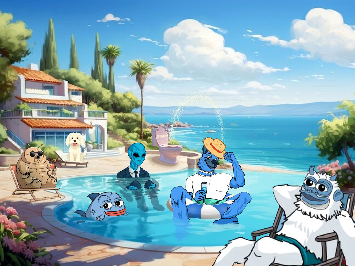 Sunday’s for the real degens 🌴🍹
$SUIDOG and the #SUI  fam cooling off, plotting the next big move. 🐶👽🐟
Poolside alpha hits different 🫧💧

$UNI $LOFI $BLUB $TARDI $TOILET $S