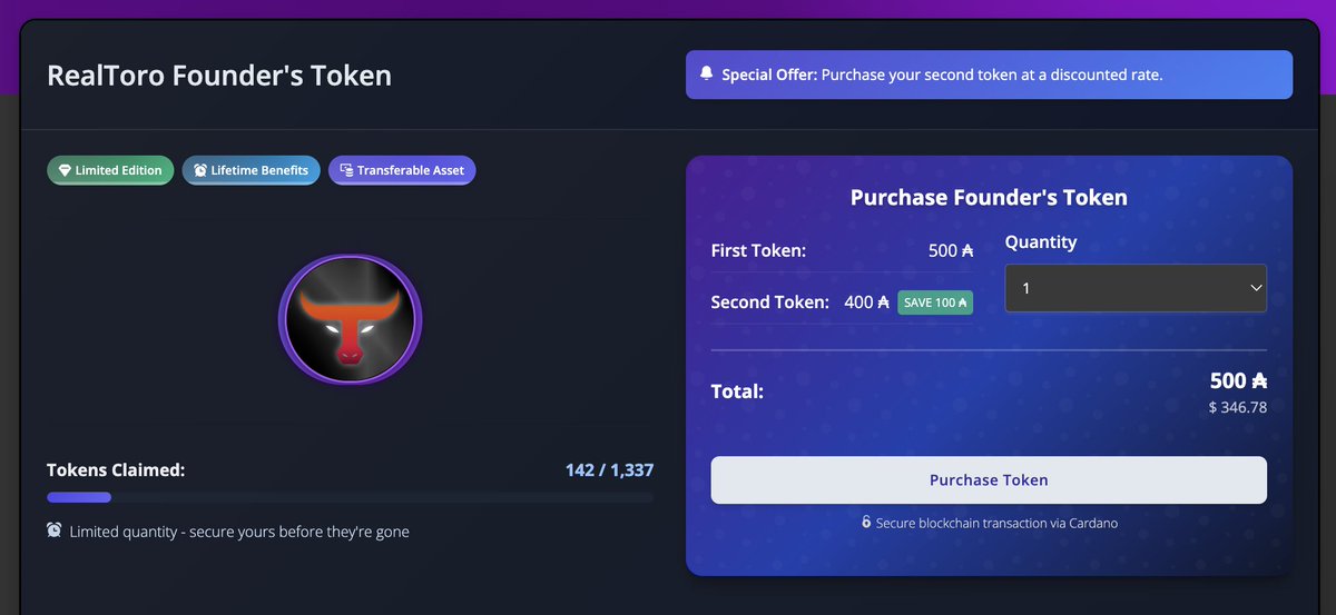 RealToro_org's tweet photo. @seira_yun Been begging for funding for 5 years now. We've still been consistently building despite that, but it really would accelerate things.

Couple weeks ago I figured I'd take things into my own hands and raise some funding by dropping a founders token offering (soon) https://t.co/zfgeHdZu4U