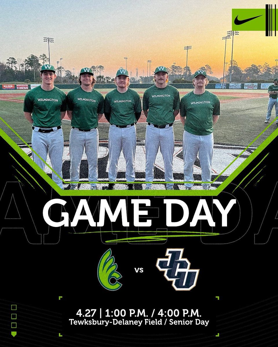 wilmy_baseball's tweet photo. ‼️Senior Day‼️
🆚John Carroll
📍The Tewk
⏰1:00 P.M. / 4:00 P.M.
#DubCBaseball https://t.co/YzMxnrLzUm