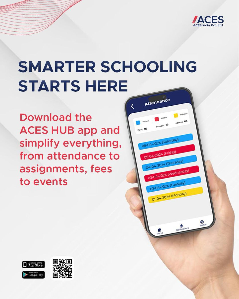 aceshub24's tweet photo. Tired of scattered systems and manual work? 
Download ACES HUB and manage everything from one app, easy, efficient, and built for today’s schools. 

#ACESHub #ConnectedEducation #Education #Learning #FutureOfLearning #SmartLearning #DigitalEducation https://t.co/QqEQF4629J