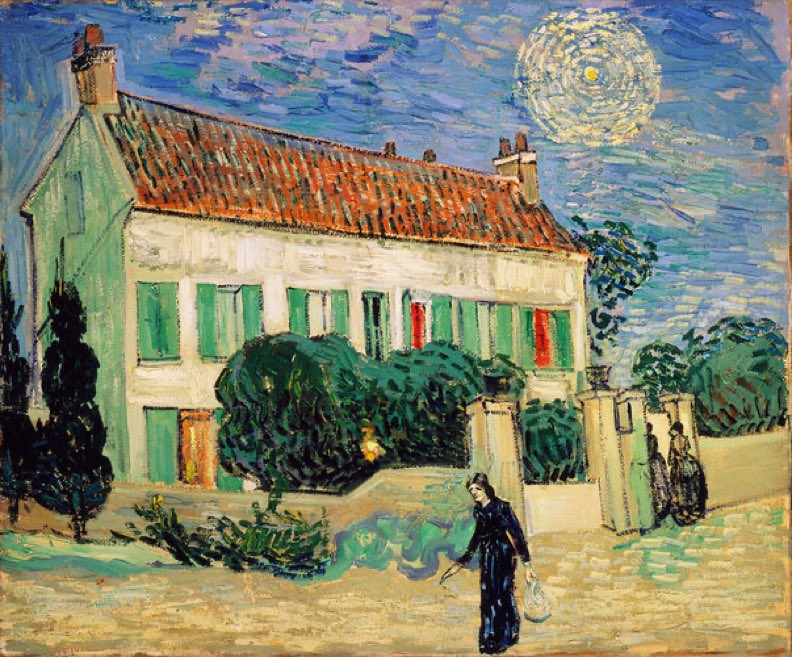 Arteymas_'s tweet photo. La Casa Blanca de noche, 1890, Vincent van Gogh https://t.co/Av8CtpzMzg